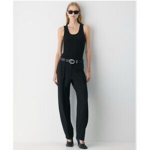 Babaton Aritzia Busy Tank Black Scoop Neck Top Women's Size Small Minimalist